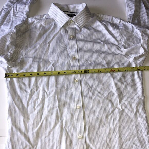 Banana republic men’s non-iron tailored slim fit Striped shirt size medium - Picture 4 of 16